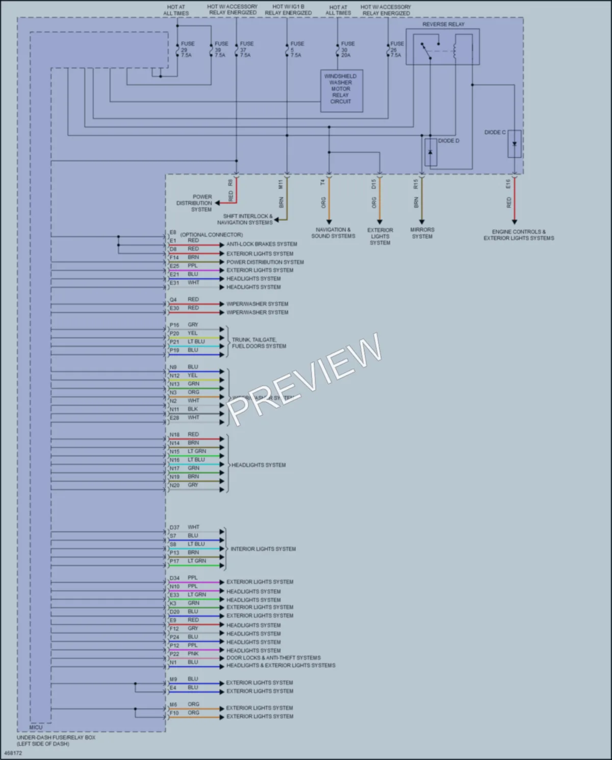 2017 Acura TLX Body Control Modules wiring diagram preview