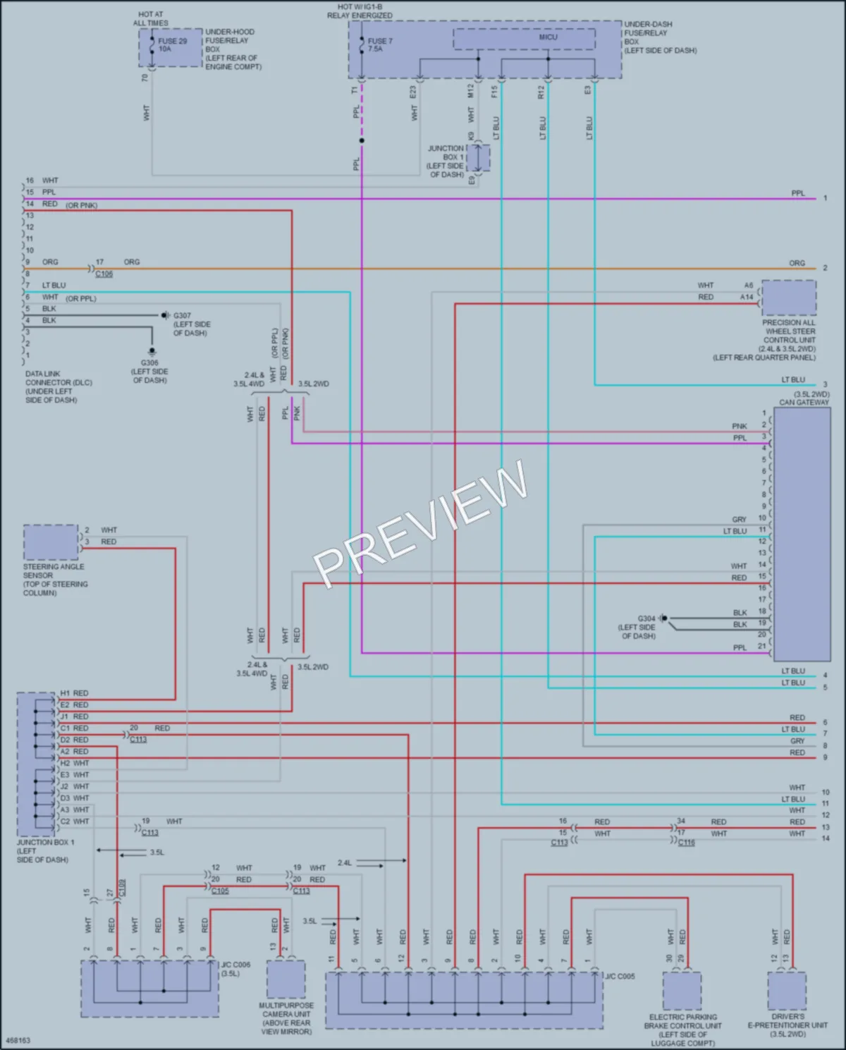 2017 Acura TLX Computer Data Lines wiring diagram preview