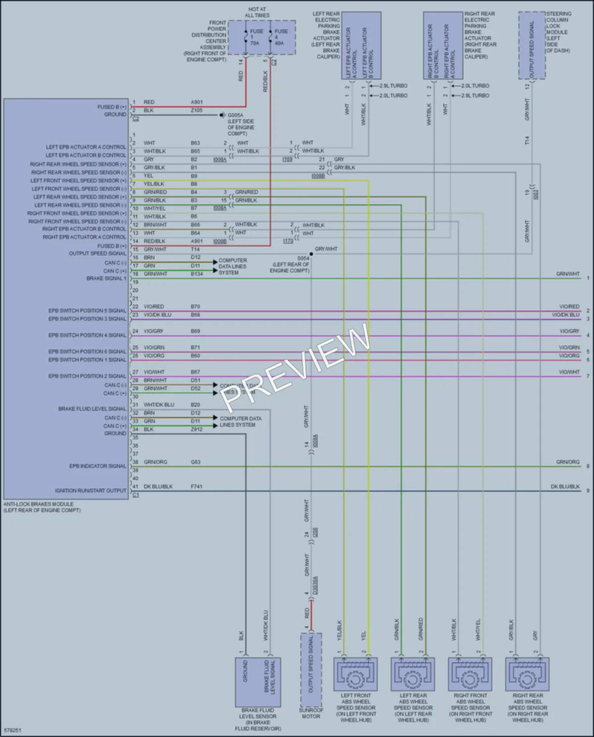 2017 AlfaRomeo Giulia Anti Lock Brakes wiring diagram preview