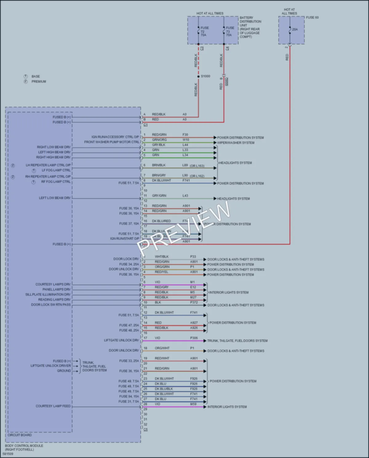 2017 AlfaRomeo Giulia Body Control Modules wiring diagram preview