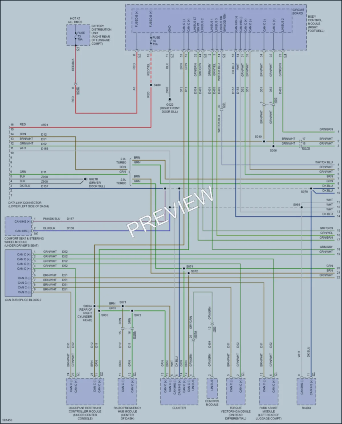 2017 AlfaRomeo Giulia Computer Data Lines wiring diagram preview