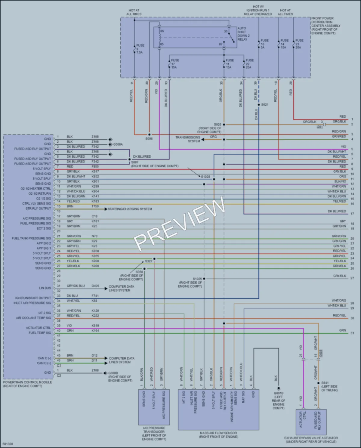 2017 AlfaRomeo Giulia Engine Performance wiring diagram preview