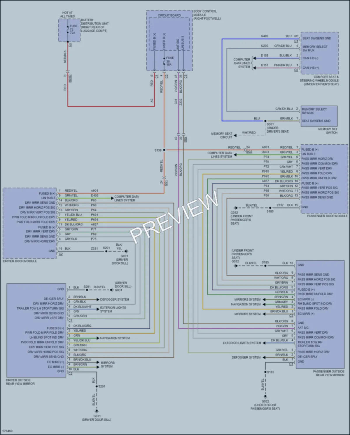 2017 AlfaRomeo Giulia Memory Systems wiring diagram preview