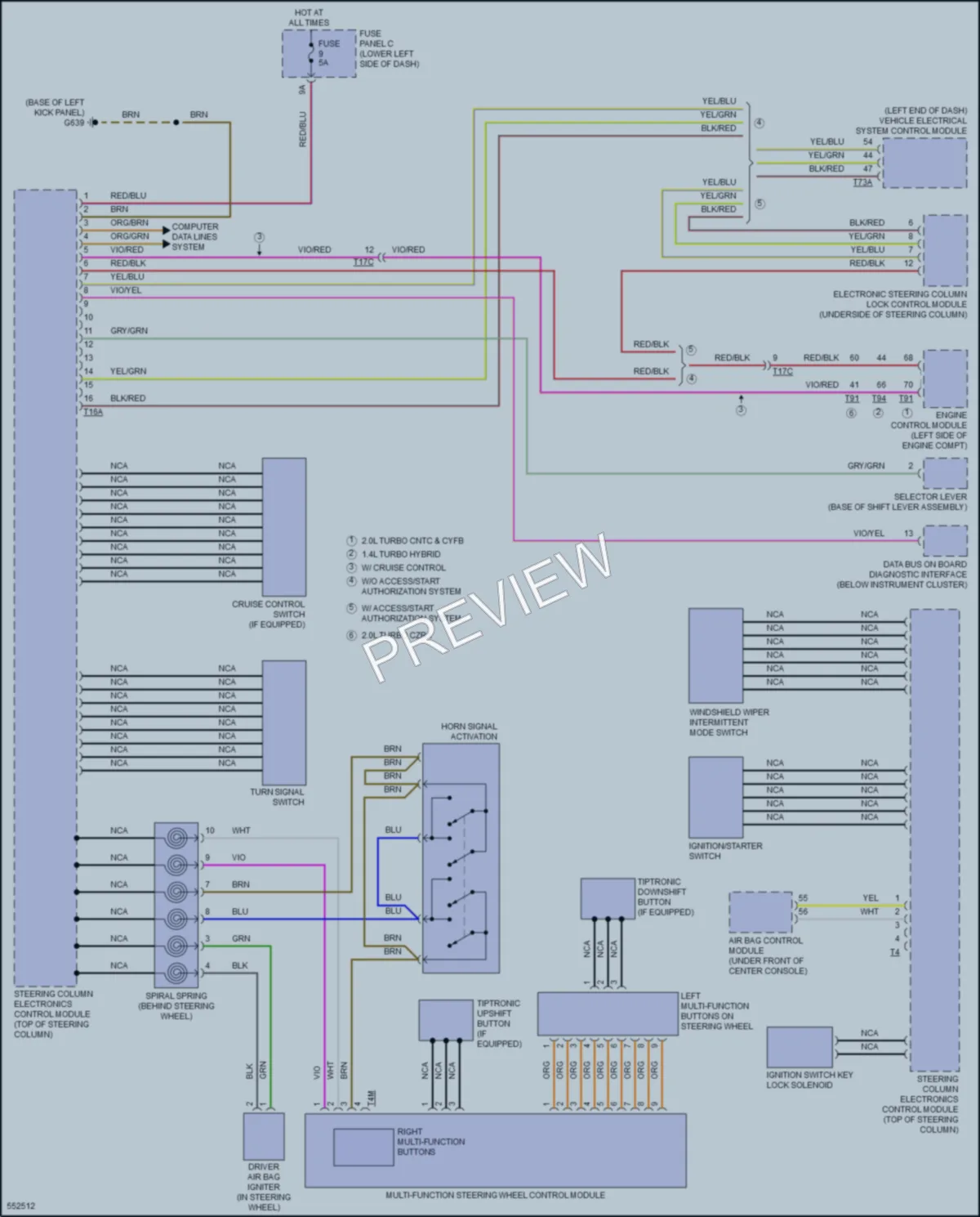 2017 Audi A3etron Body Control Modules wiring diagram preview
