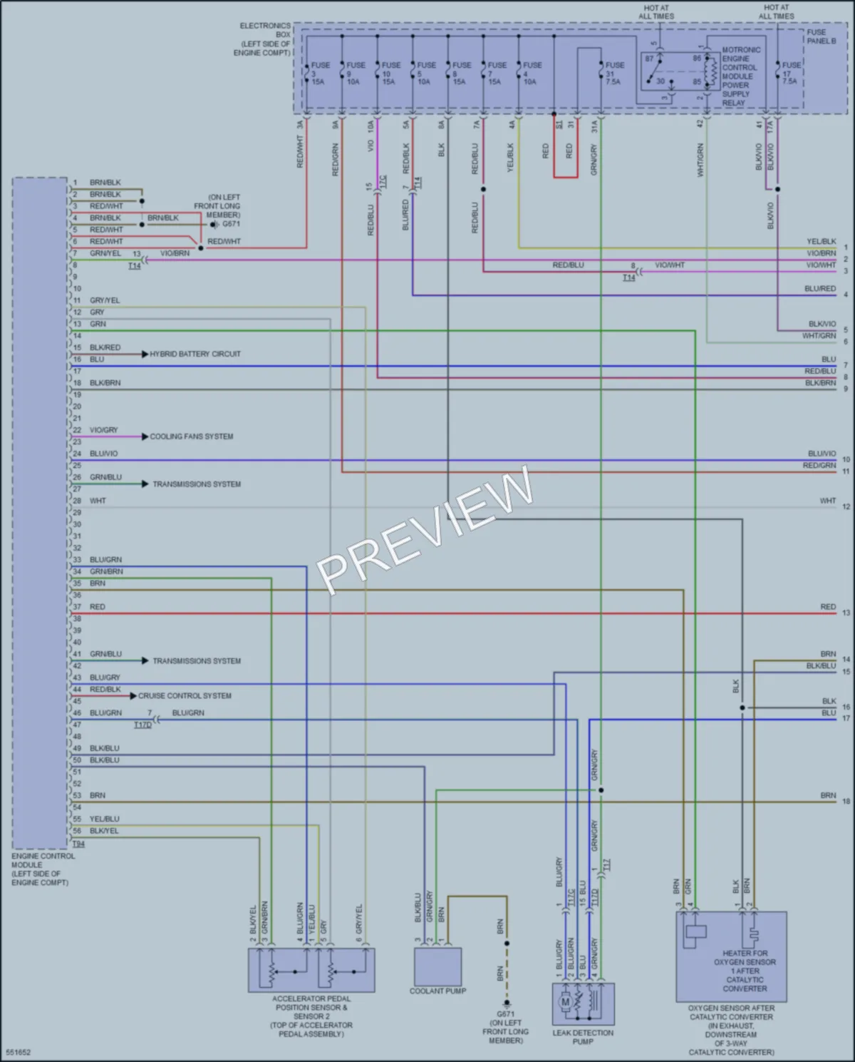 2017 Audi A3etron Engine Performance wiring diagram preview