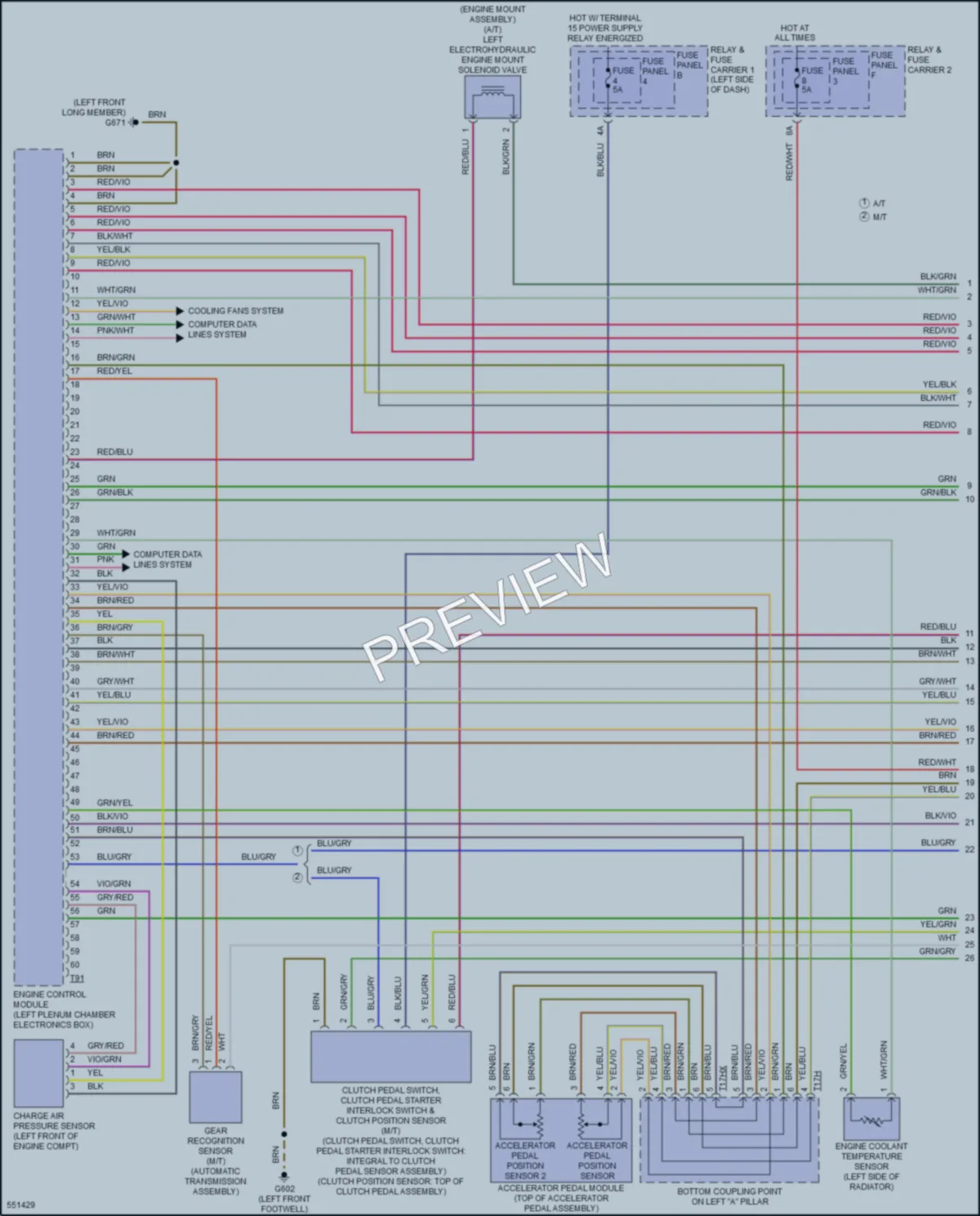 2017 Audi A4 Engine Performance wiring diagram preview