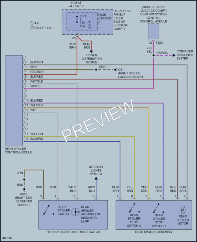 2017 Audi A5 Active Bodyworks wiring diagram preview