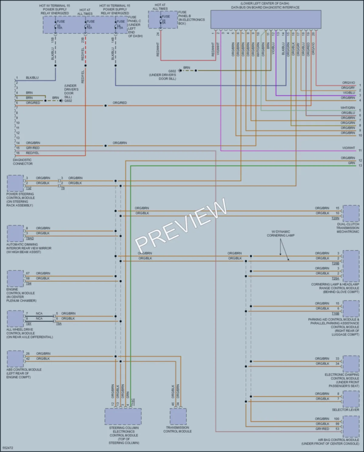 2017 Audi Q3 Computer Data Lines wiring diagram preview