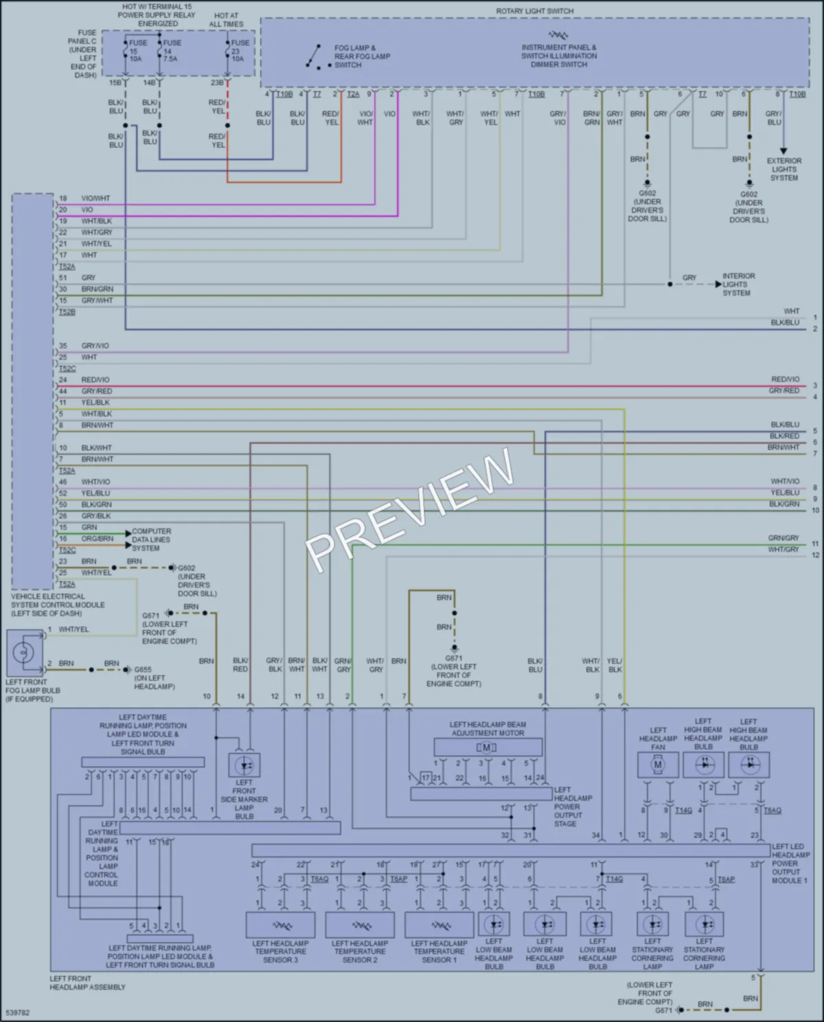2017 Audi Q3 Headlights wiring diagram preview