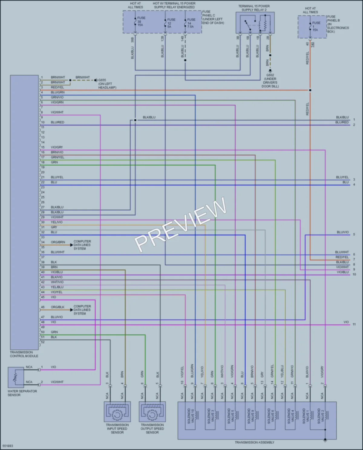 2017 Audi Q3 Transmission wiring diagram preview