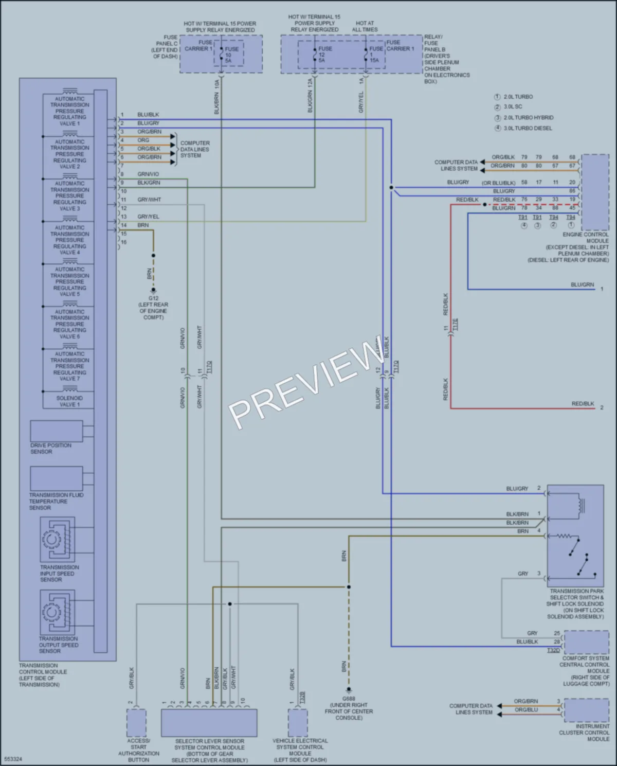 2017 Audi Q5 Transmission wiring diagram preview