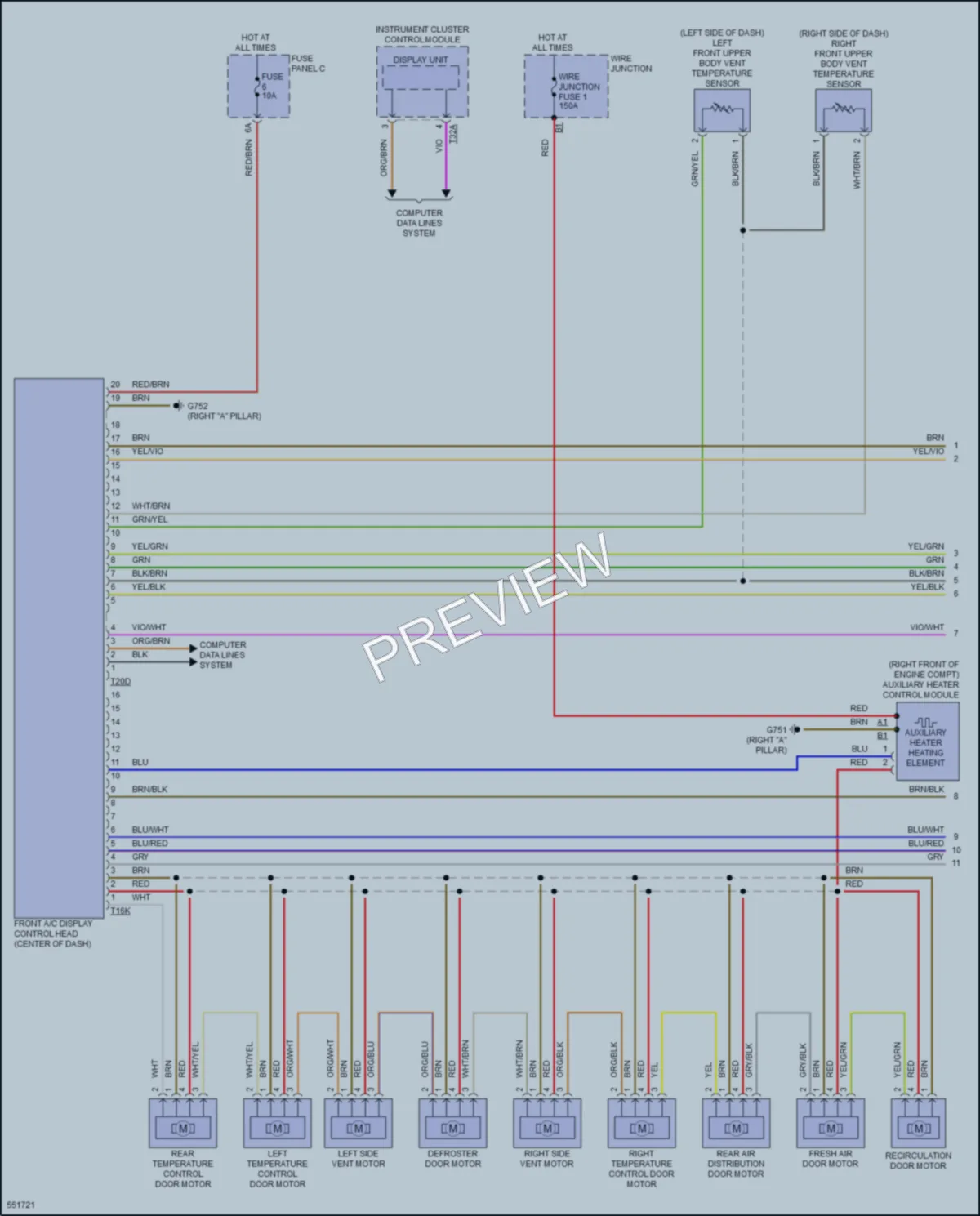 2017 Audi Q7 Air Conditioning wiring diagram preview