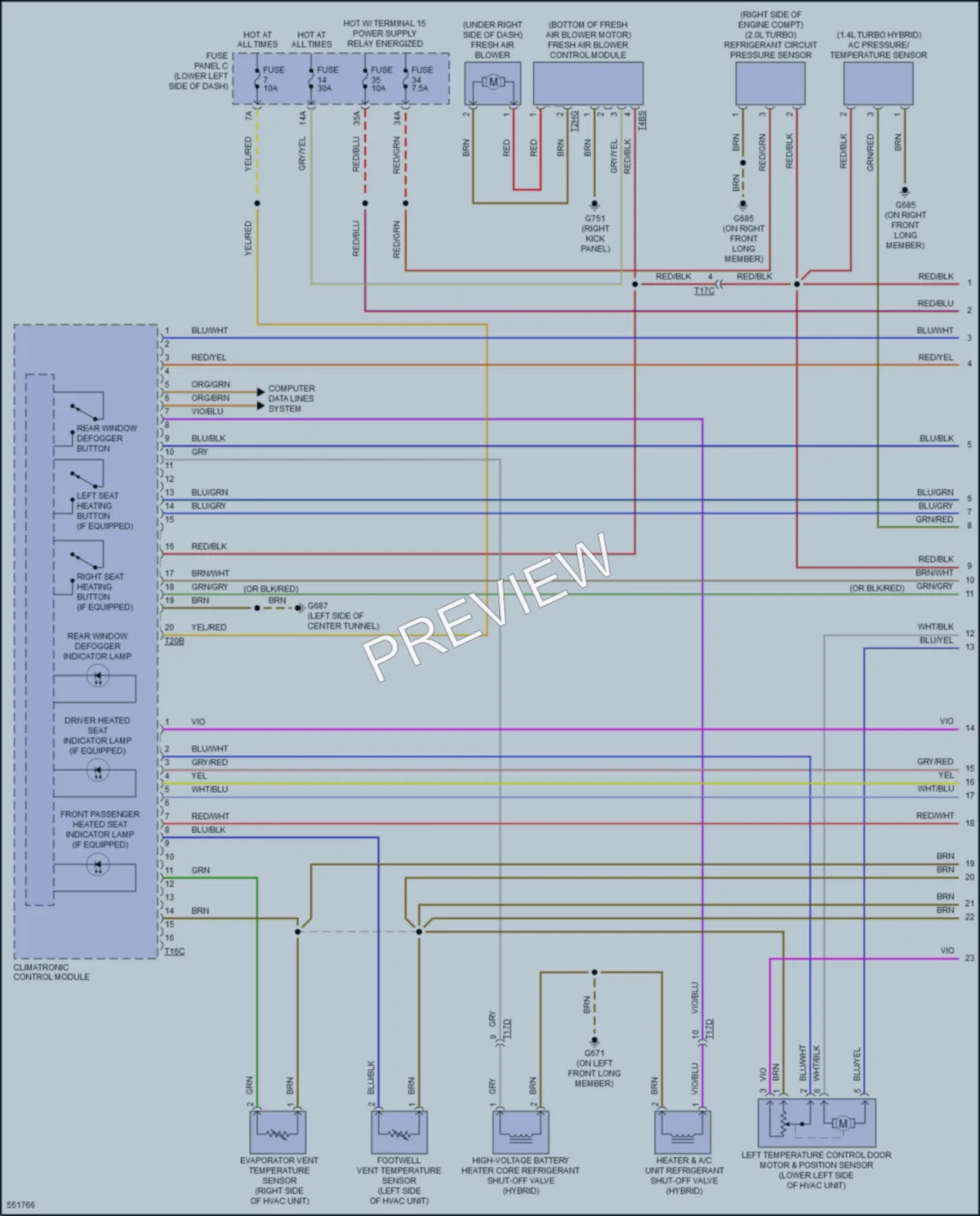 2017 Audi S3 Air Conditioning wiring diagram preview