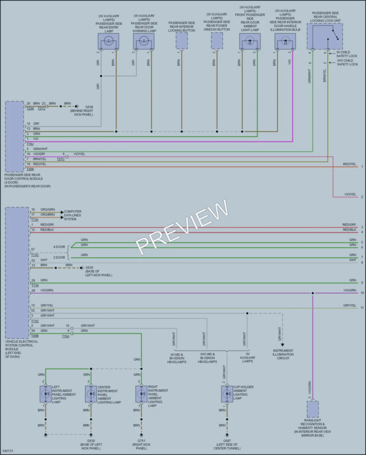 2017 Audi S3 Interior Lights wiring diagram preview