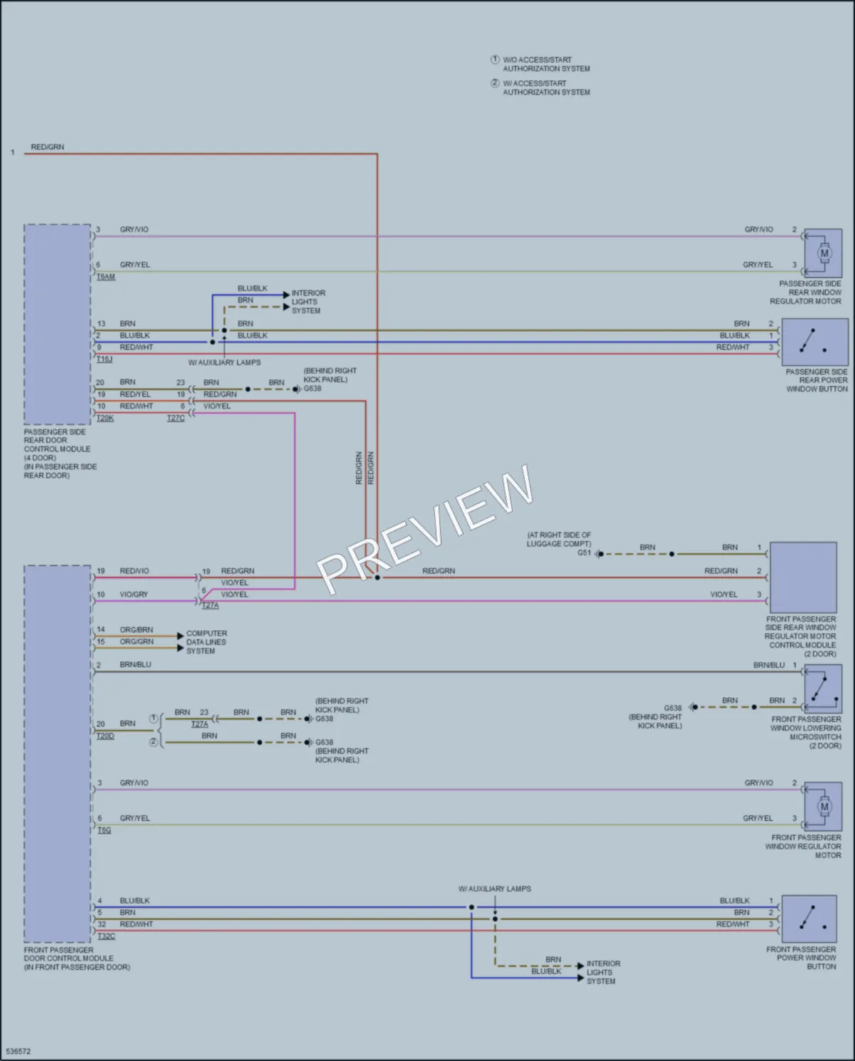 2017 Audi S3 Power Windows wiring diagram preview