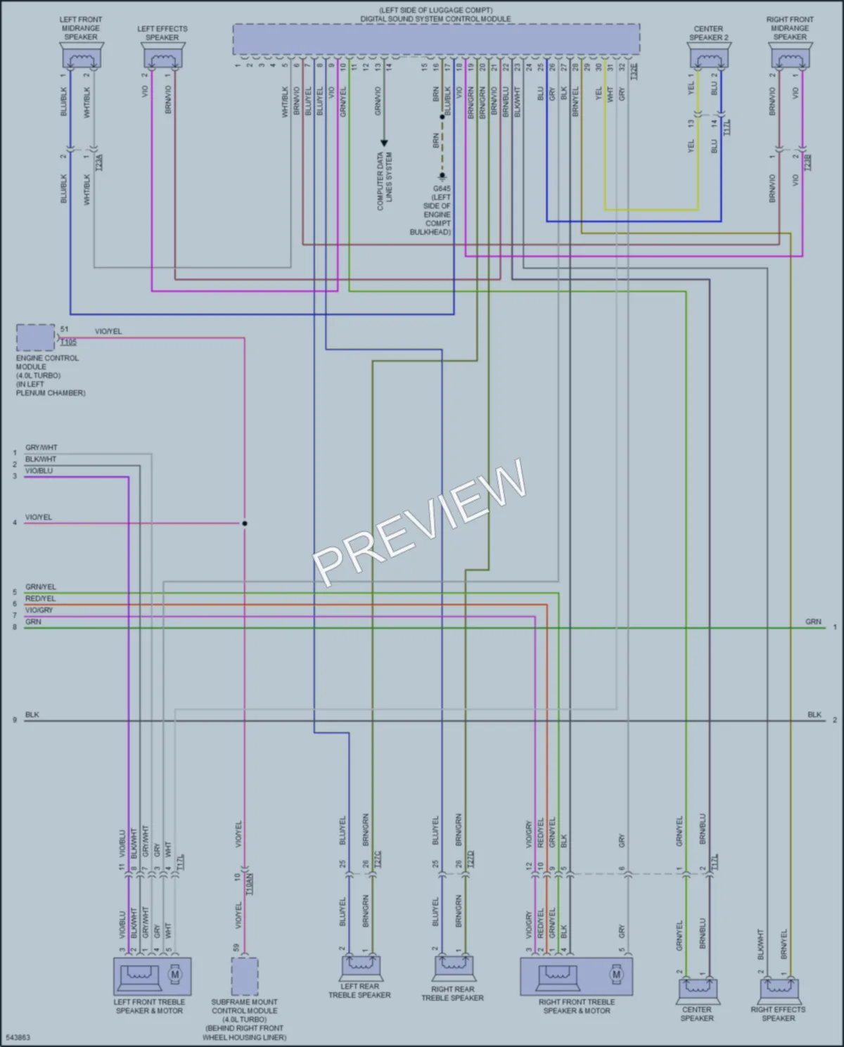 2017 Audi S6 Navigation wiring diagram preview