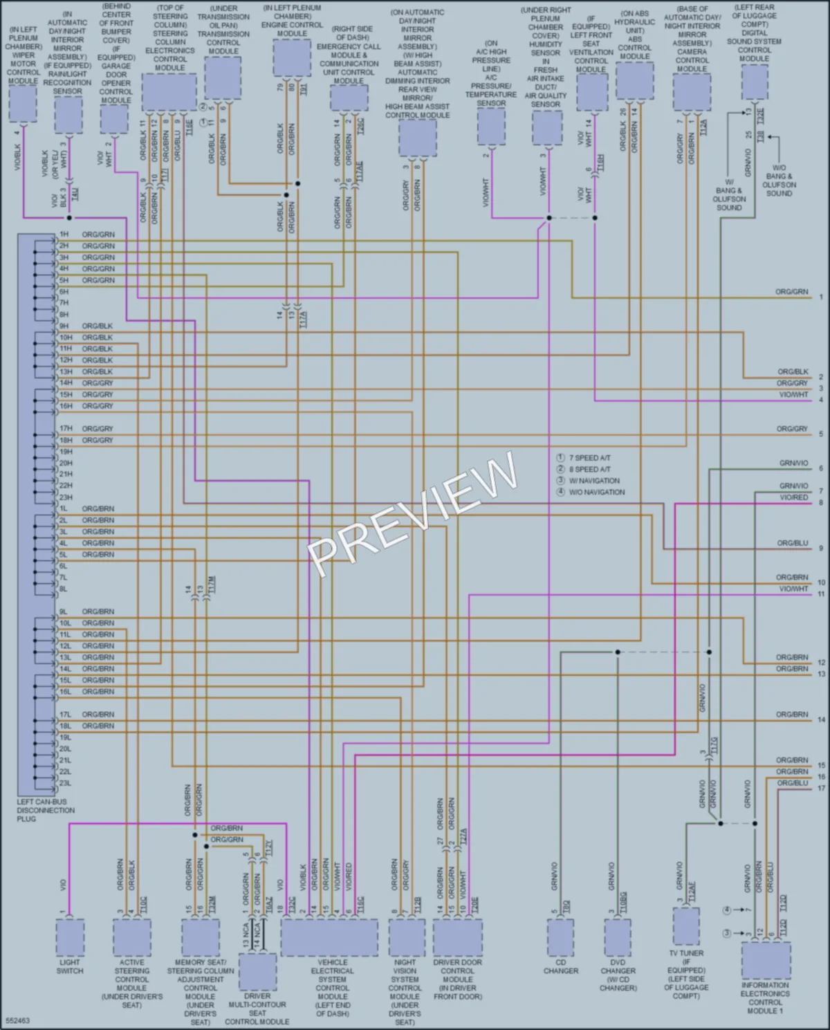 2017 Audi S7 Computer Data Lines wiring diagram preview