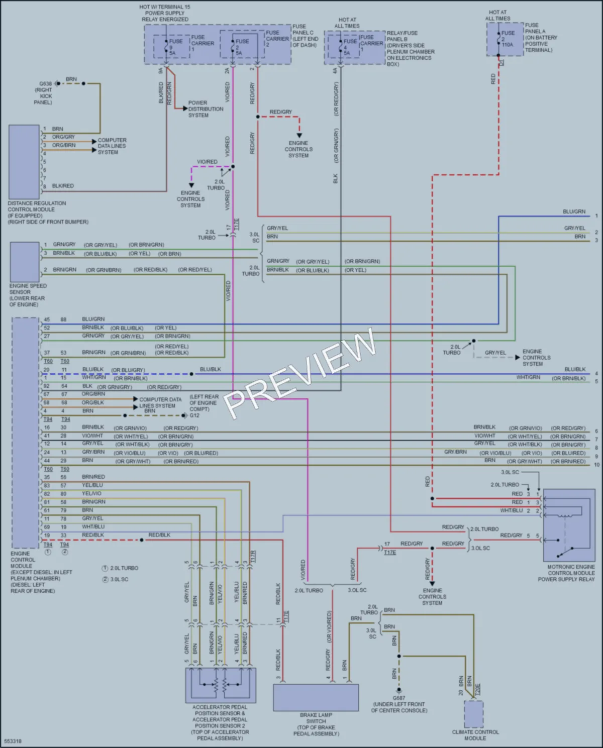 2017 Audi SQ5 Cruise Control wiring diagram preview