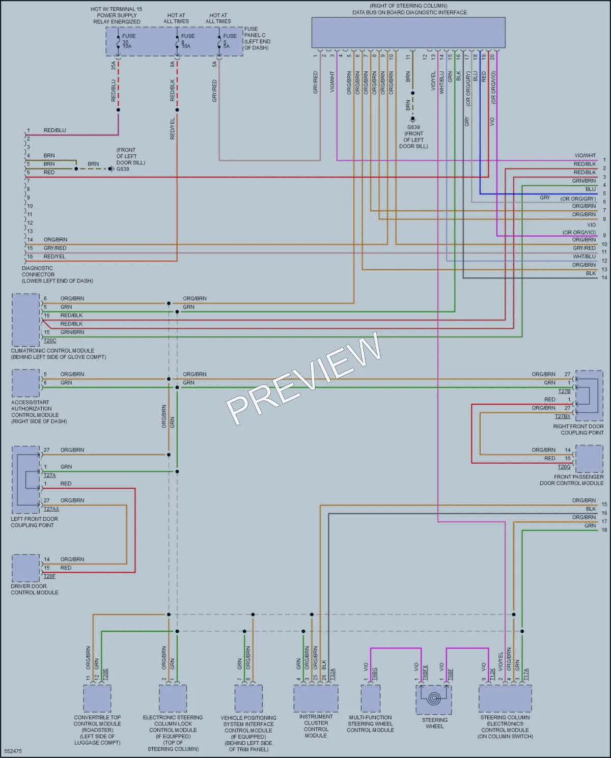 2017 Audi TT Computer Data Lines wiring diagram preview