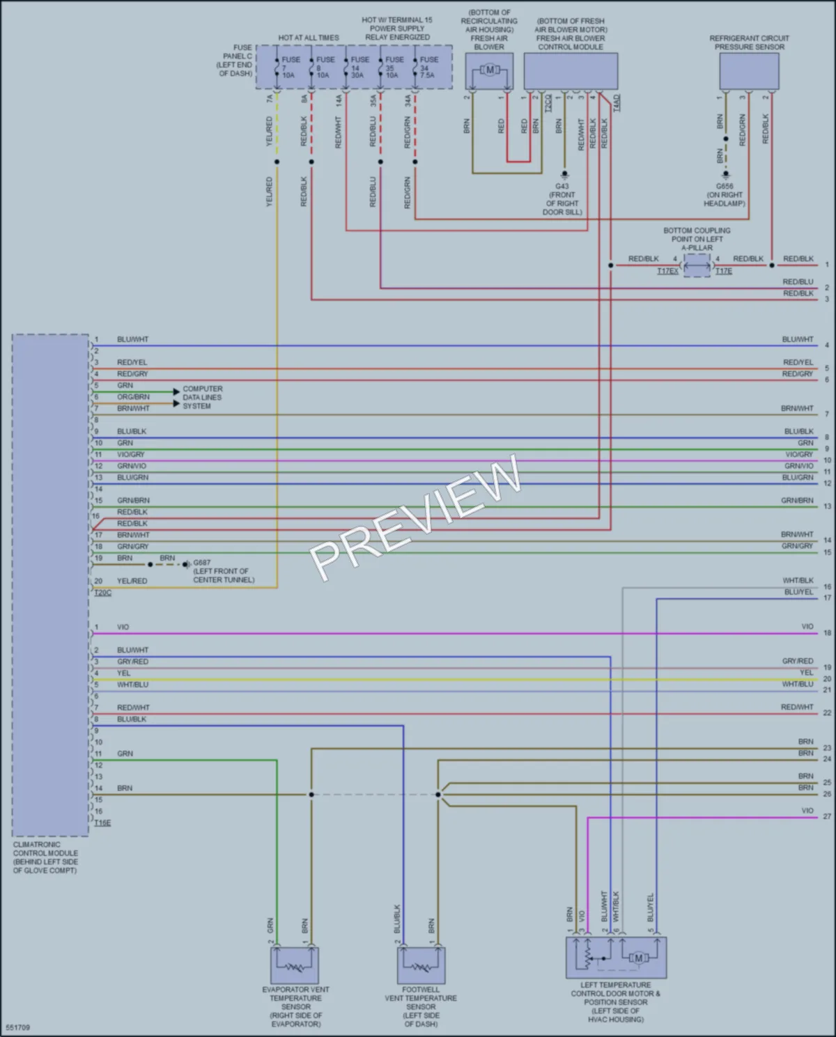 2017 Audi TTS Air Conditioning wiring diagram preview