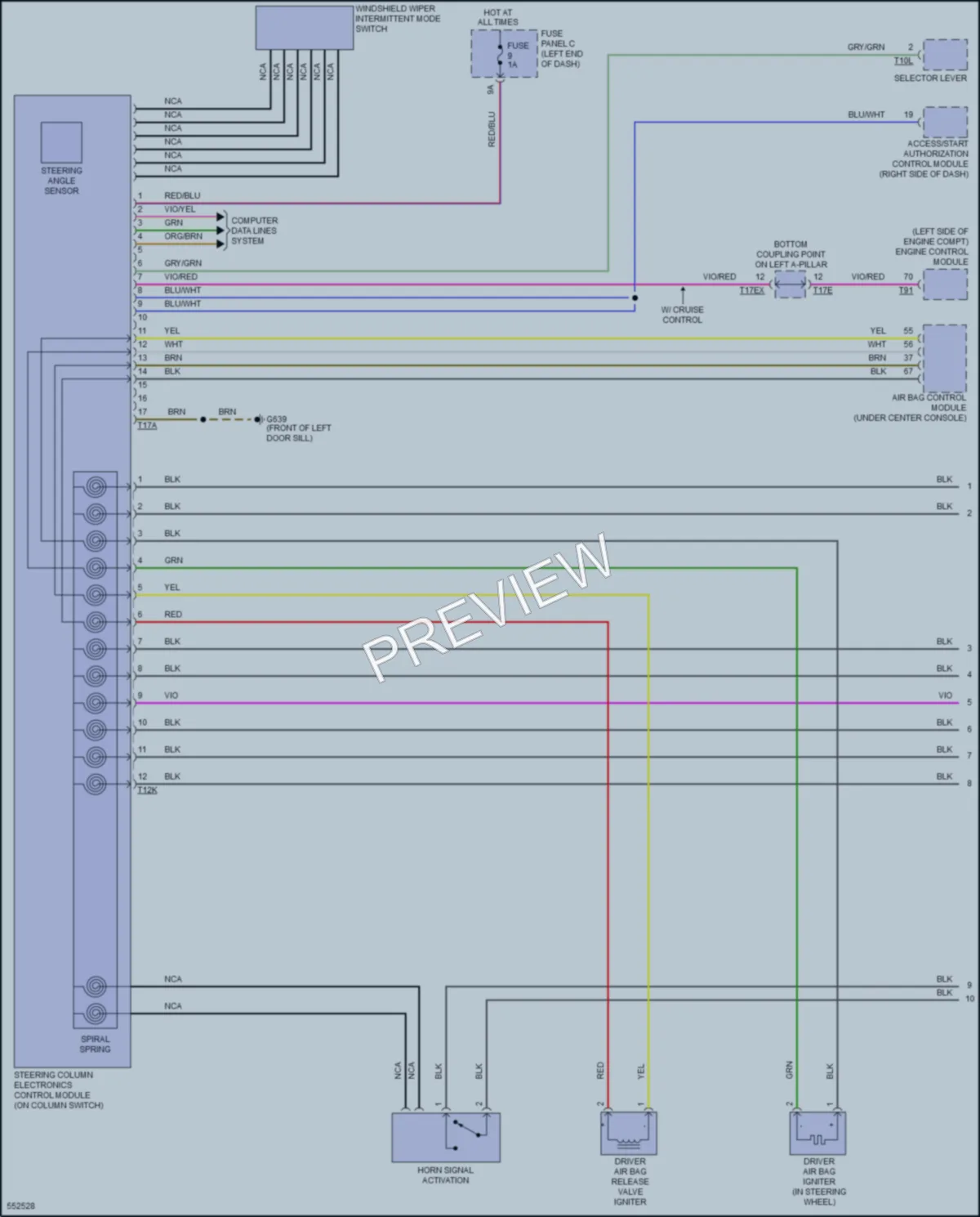 2017 Audi TTS Body Control Modules wiring diagram preview