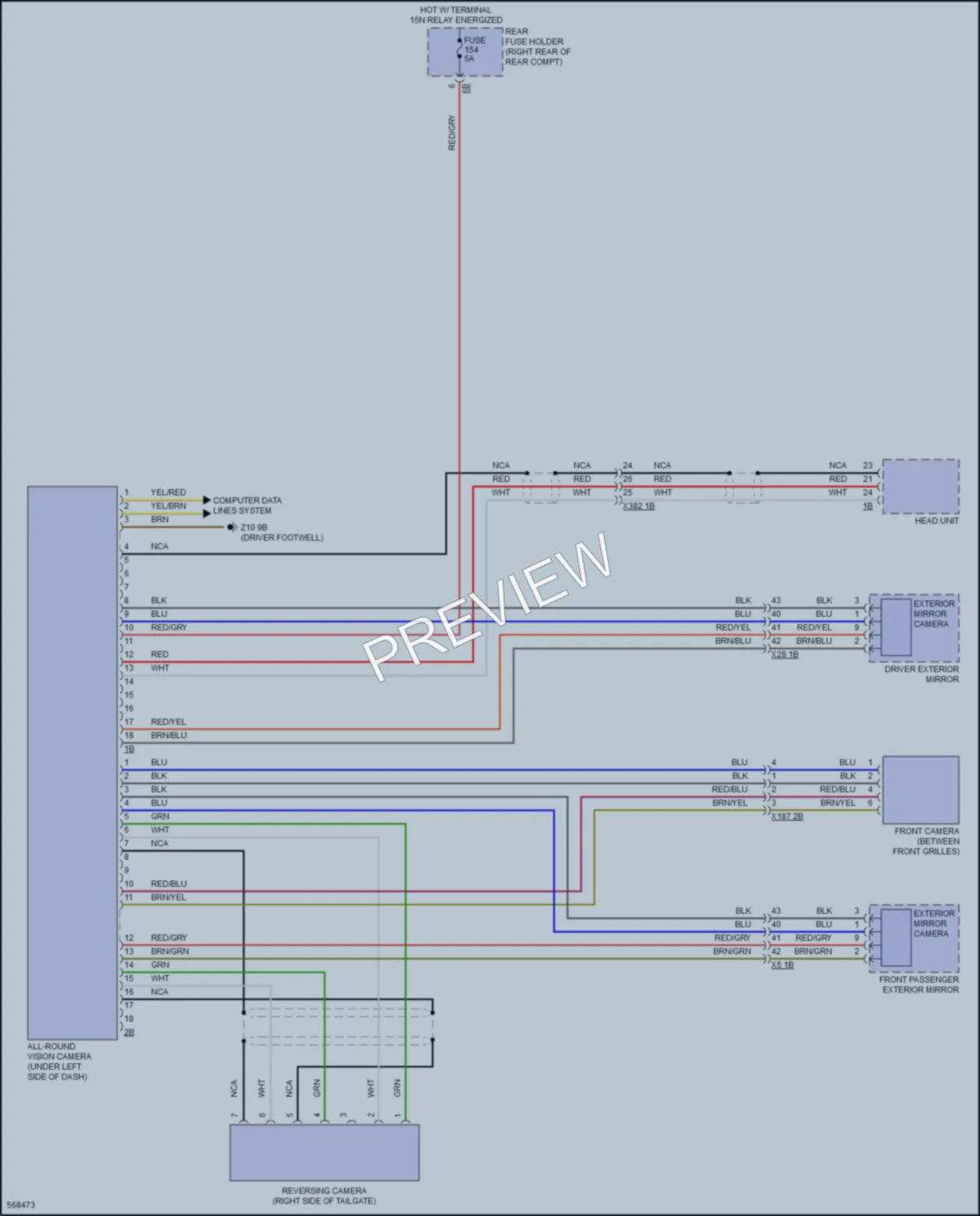 2017 BMW X5 Navigation wiring diagram preview