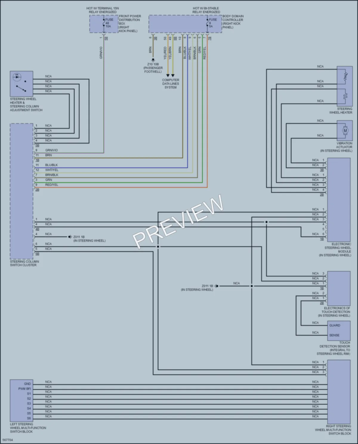 2017 BMW X5 Power Seats wiring diagram preview
