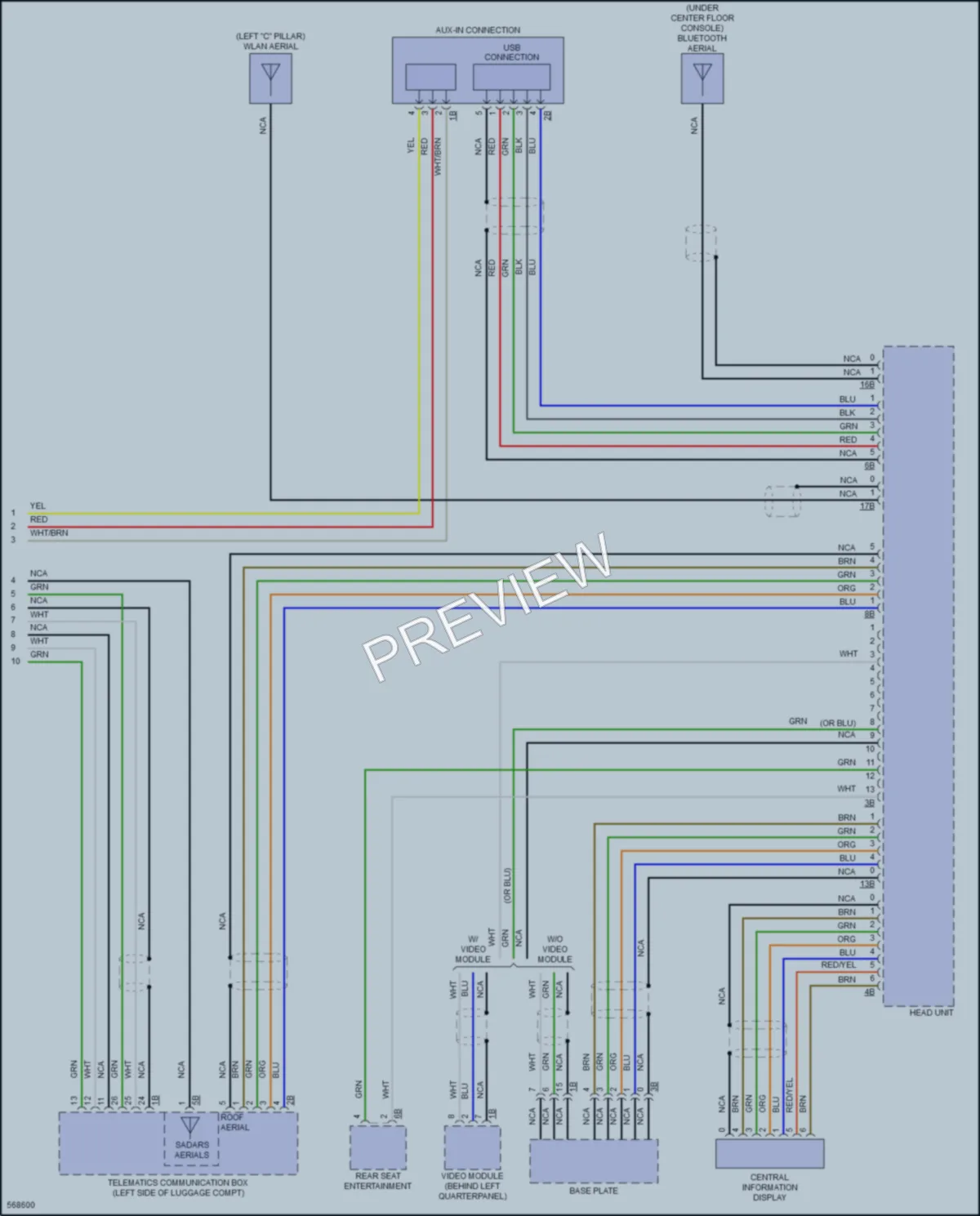 2017 BMW X6 Radio wiring diagram preview