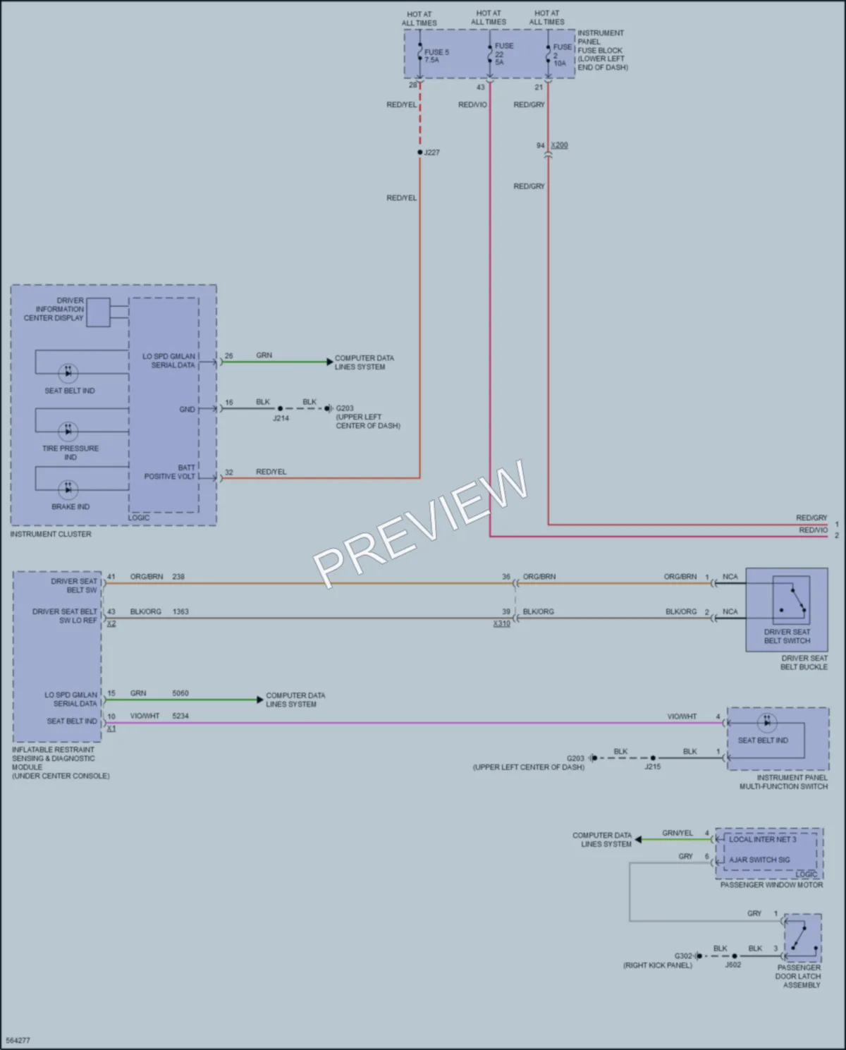 2017 Buick Cascada Warning Systems wiring diagram preview