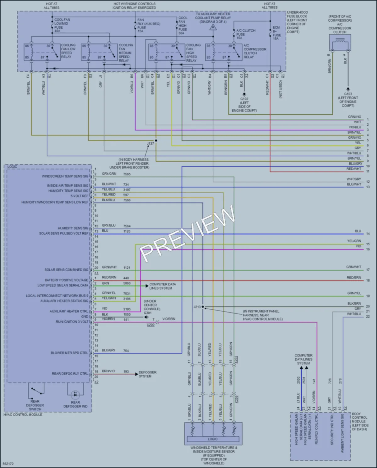 2017 Buick Encore Air Conditioning wiring diagram preview