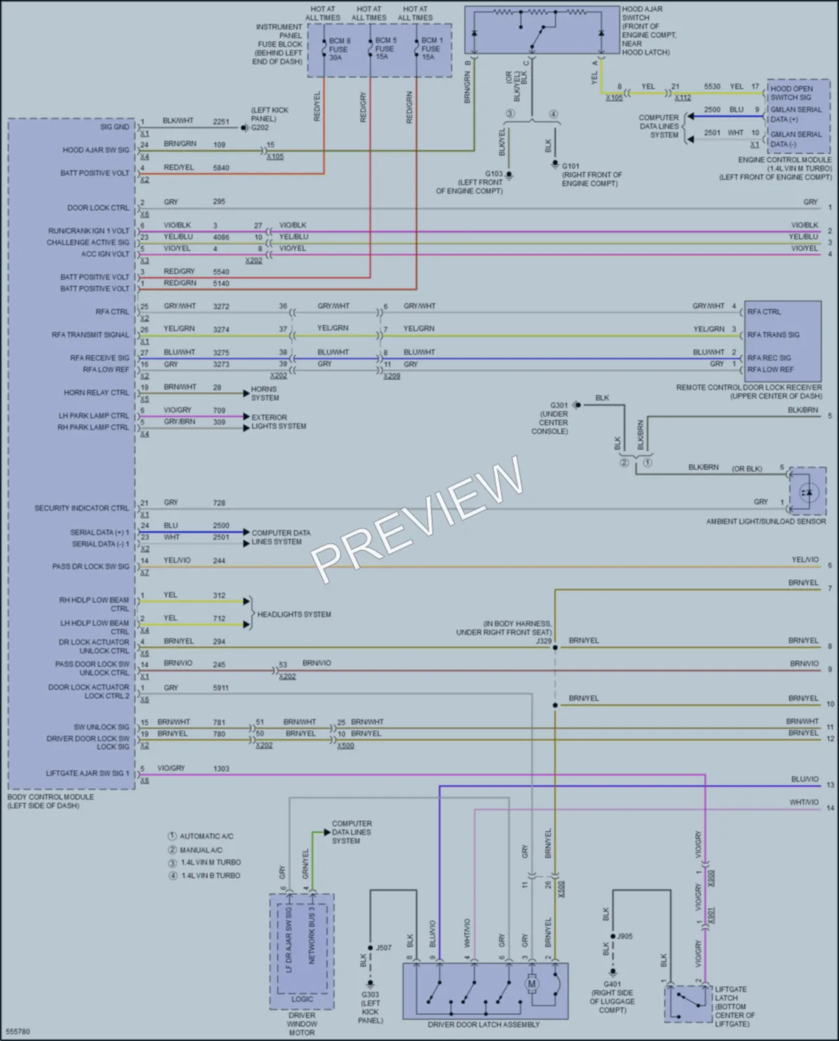 2017 Buick Encore Anti Theft wiring diagram preview
