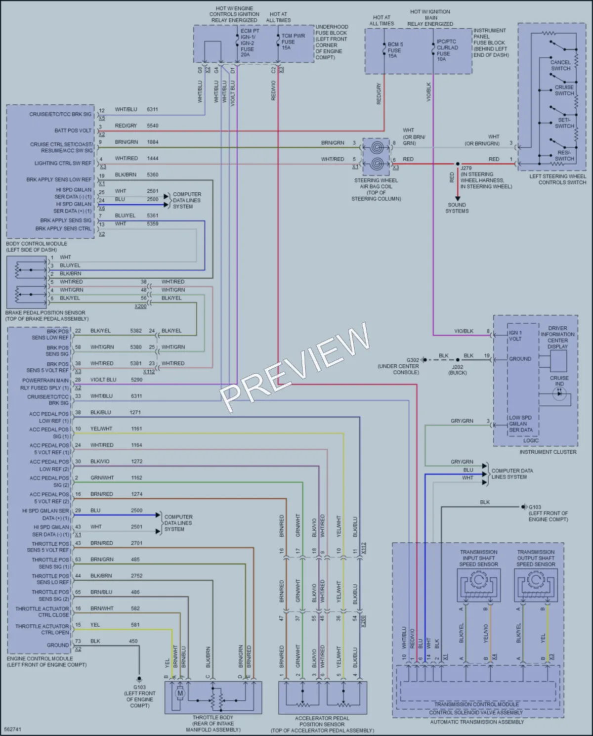 2017 Buick Encore Cruise Control wiring diagram preview