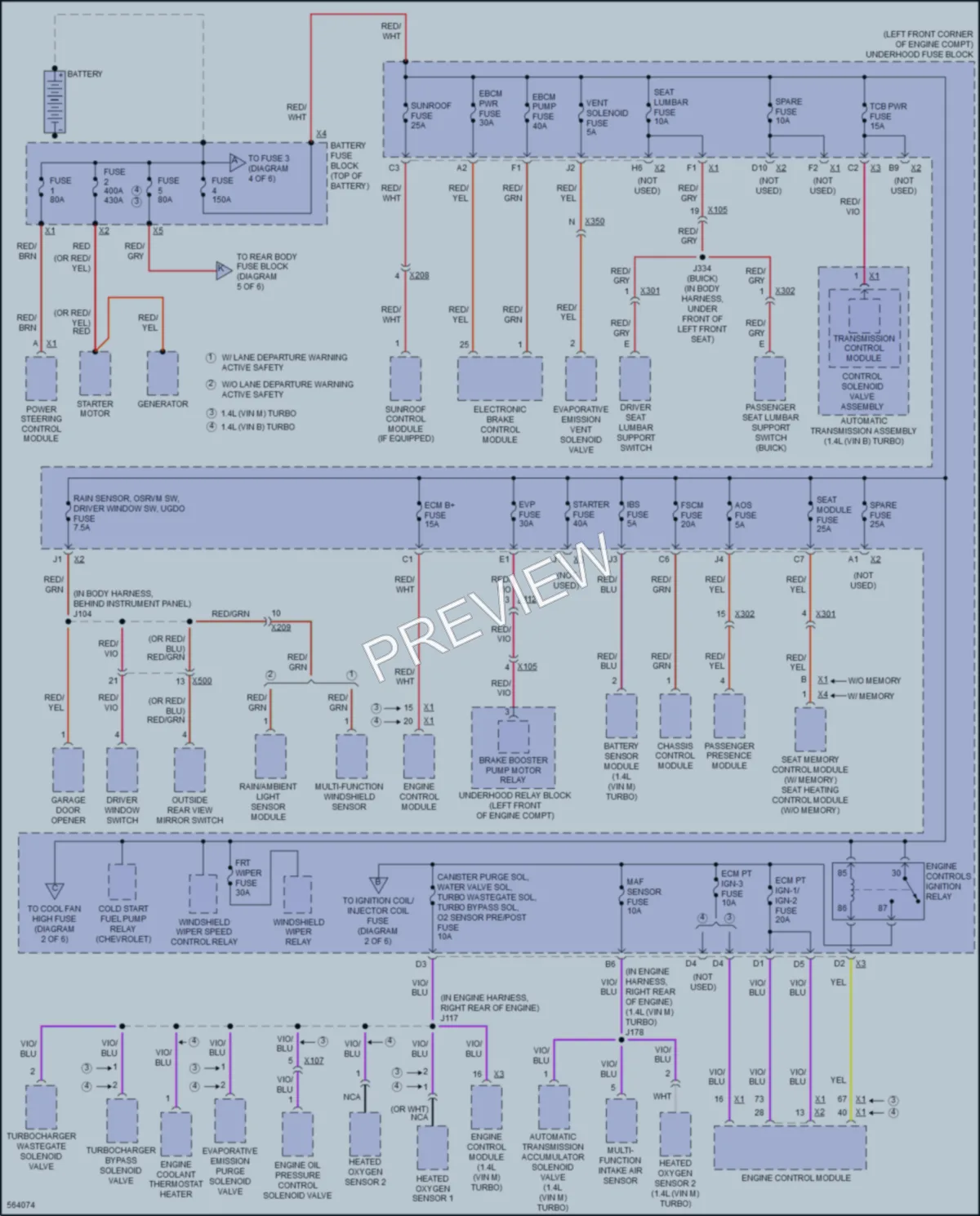 2017 Buick Encore Power Distribution wiring diagram preview