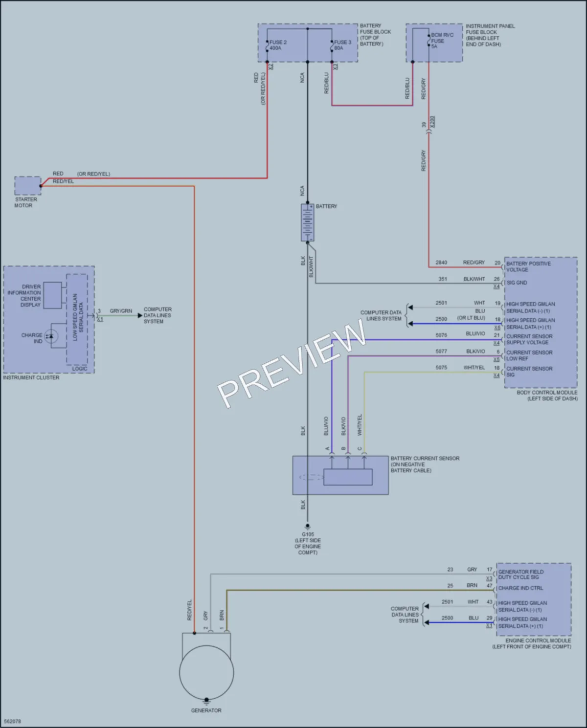 2017 Buick Encore Starting Charging wiring diagram preview