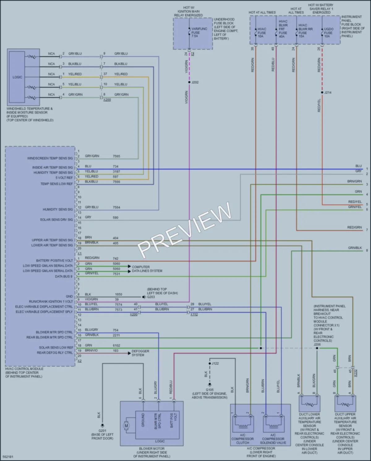 2017 Buick Envision Air Conditioning wiring diagram preview