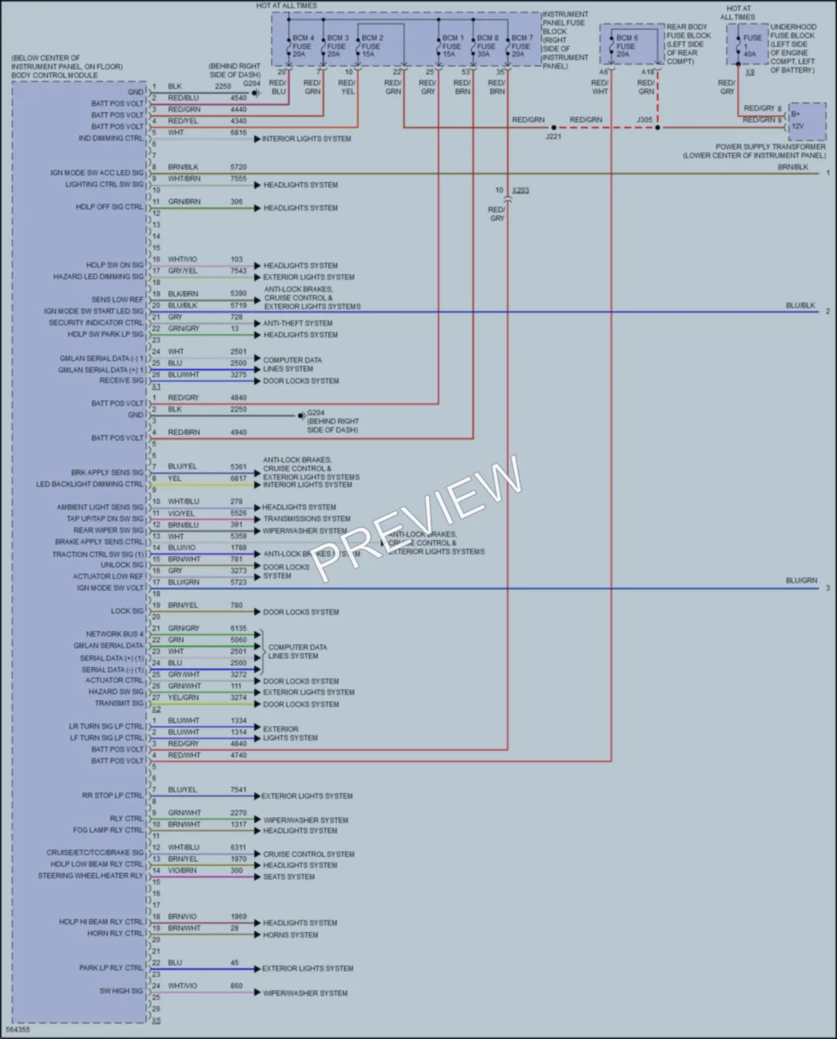 2017 Buick Envision Body Control Modules wiring diagram preview