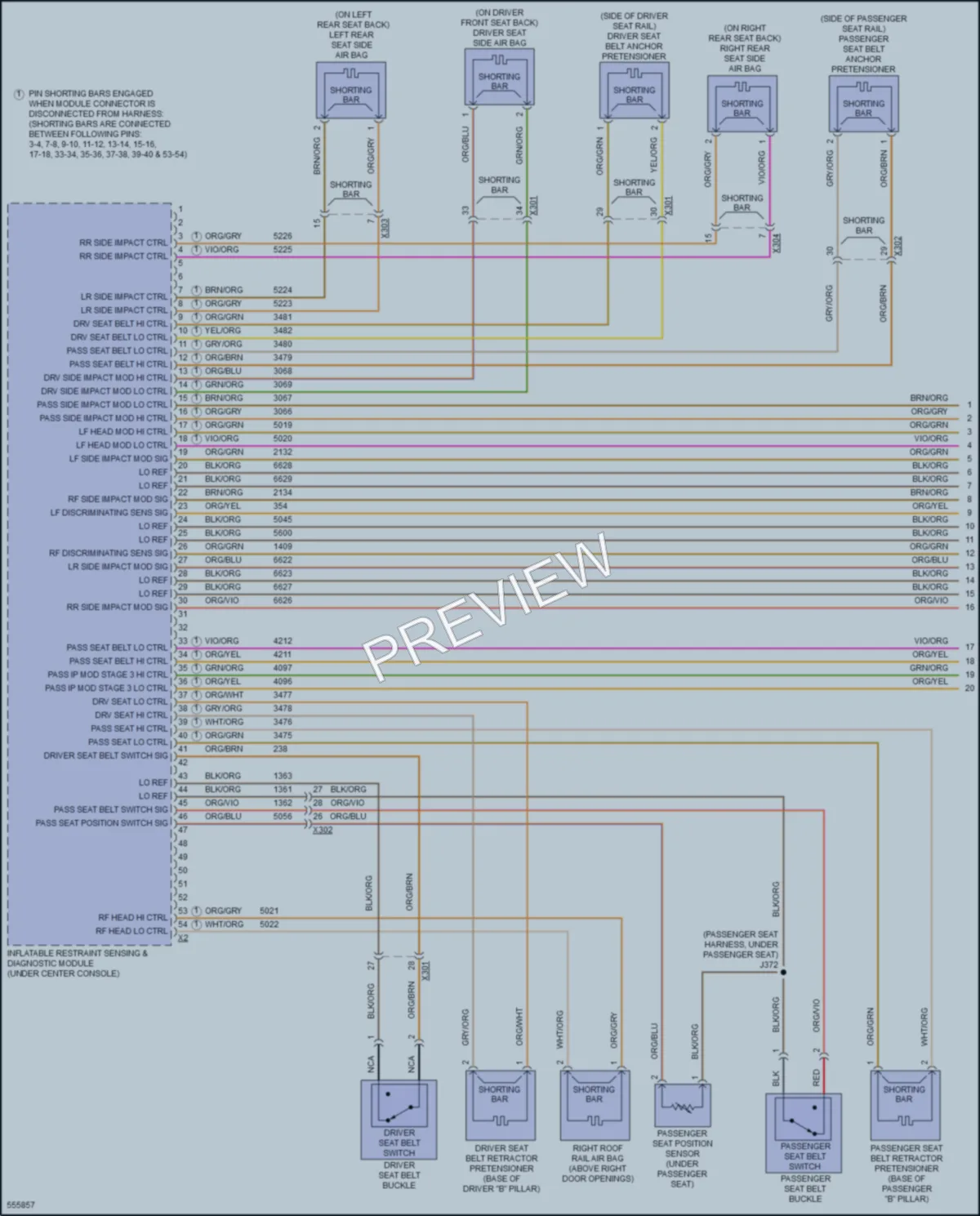 2017 Buick Envision Supplemental Restraints wiring diagram preview