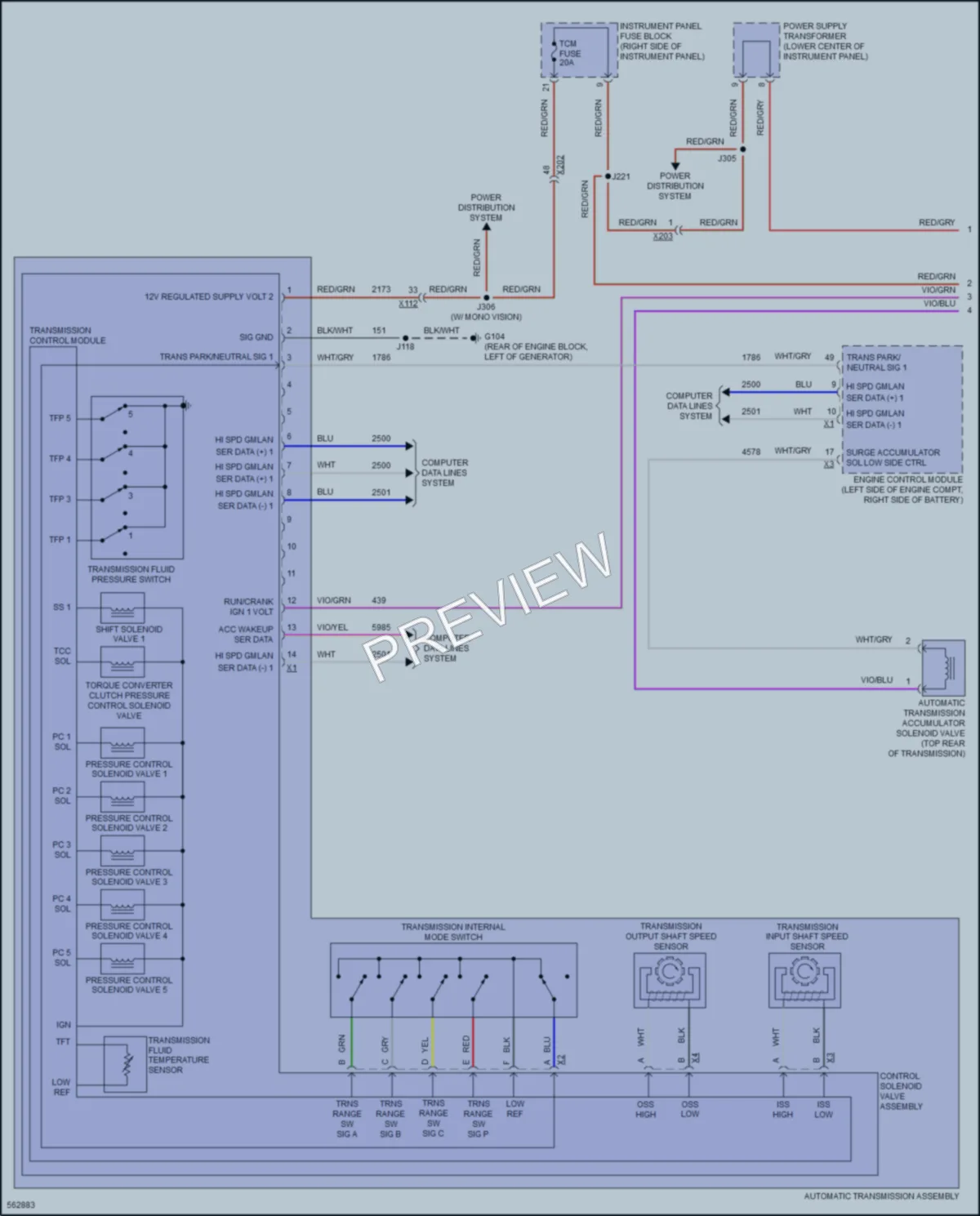 2017 Buick Envision Transmission wiring diagram preview