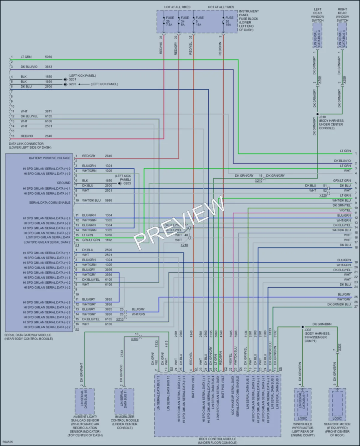 2017 Buick LaCrosse Computer Data Lines wiring diagram preview