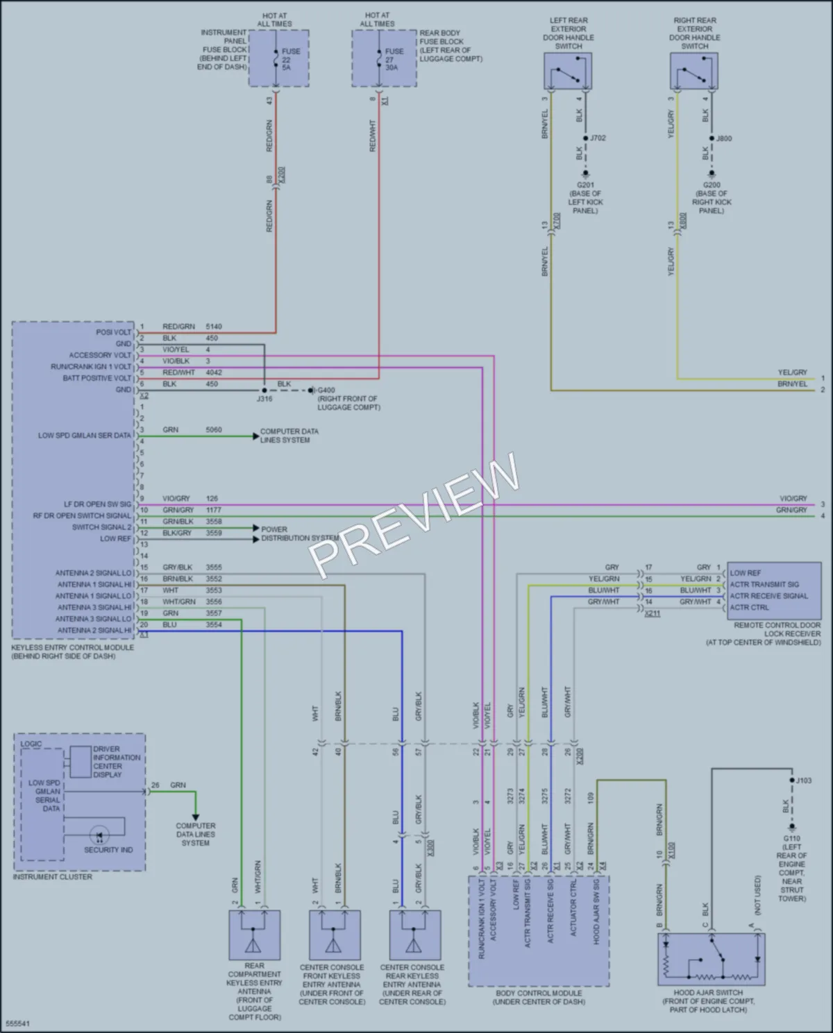 2017 Buick Verano Power Door Locks wiring diagram preview
