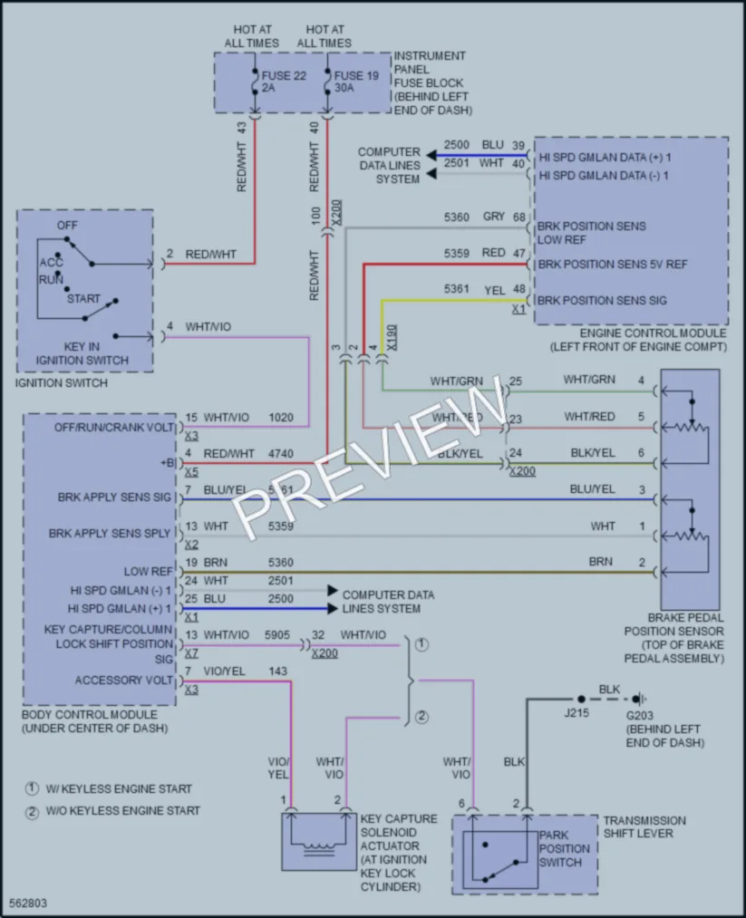 2017 Buick Verano Shift Interlock wiring diagram preview