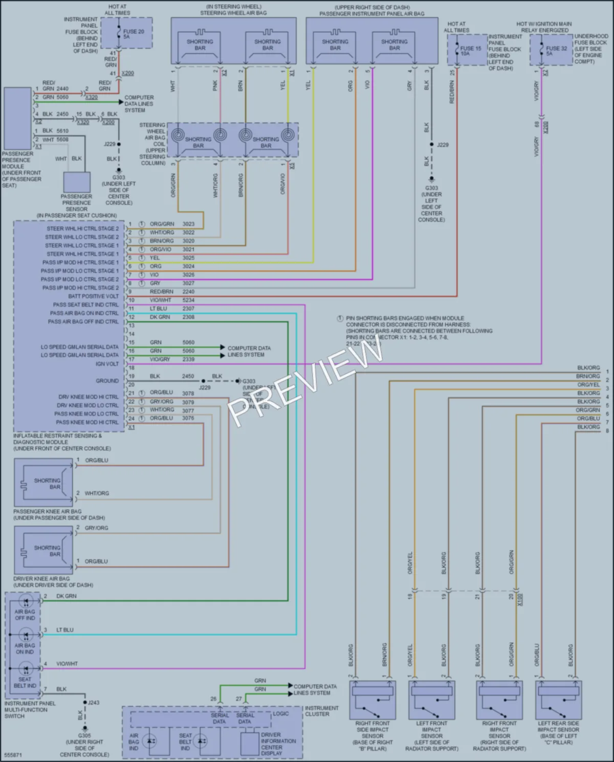 2017 Buick Verano Supplemental Restraints wiring diagram preview