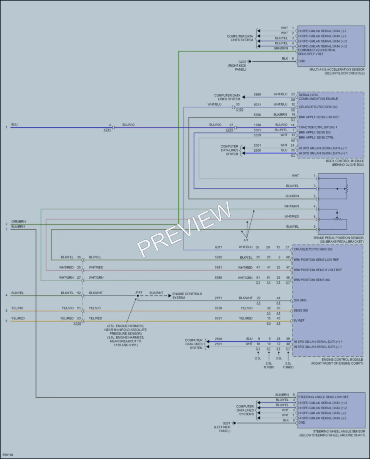 2017 Cadillac ATS Anti Lock Brakes wiring diagram preview