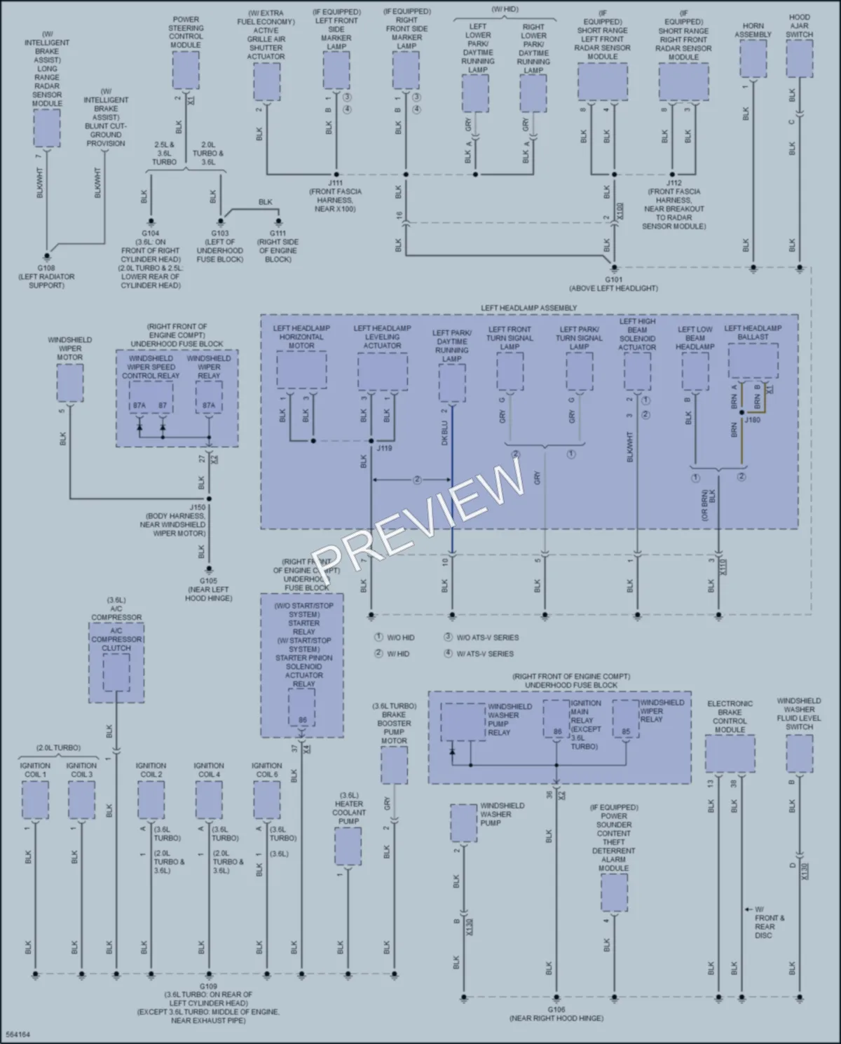 2017 Cadillac ATSV Ground Distribution wiring diagram preview
