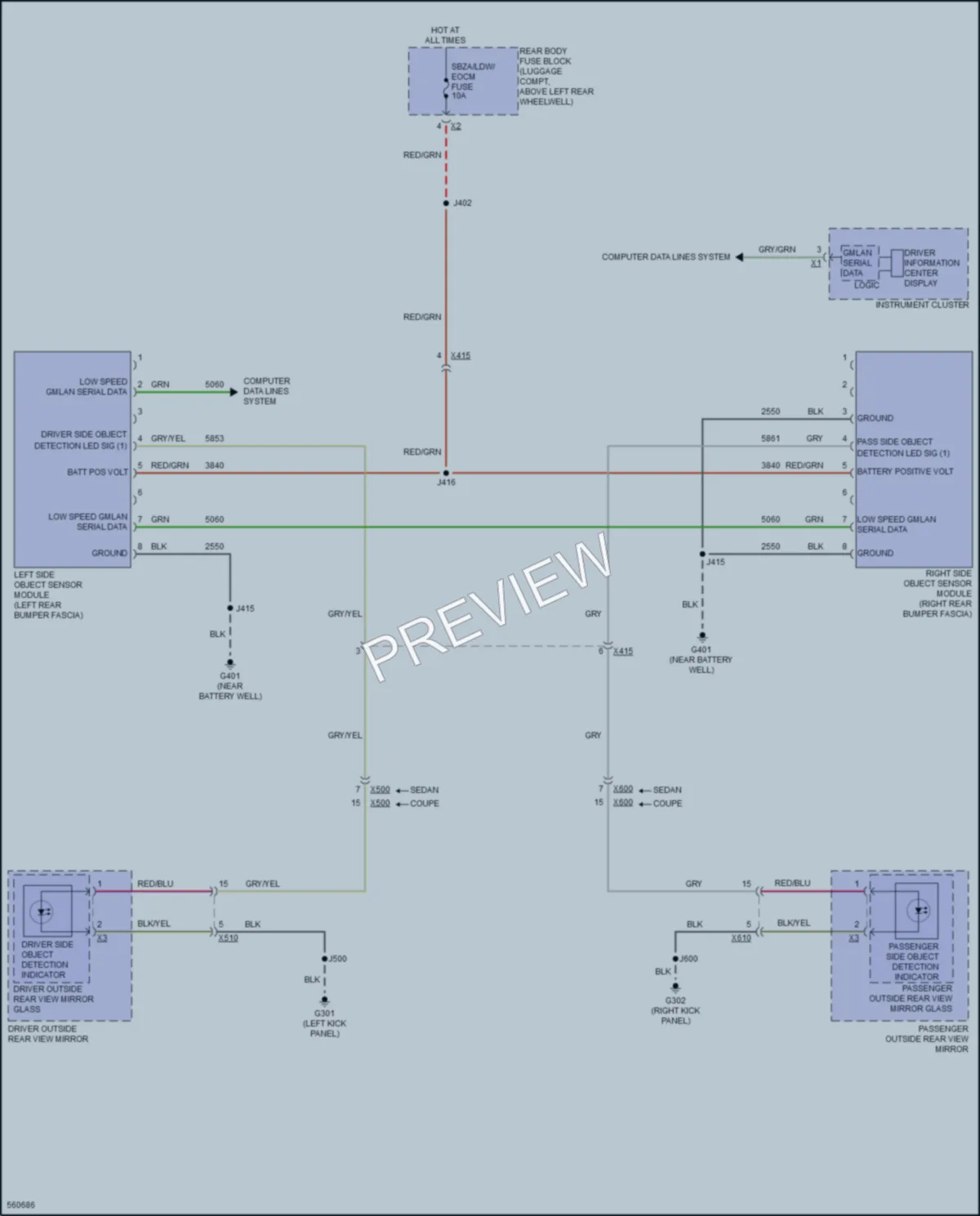 2017 Cadillac ATSV Navigation wiring diagram preview
