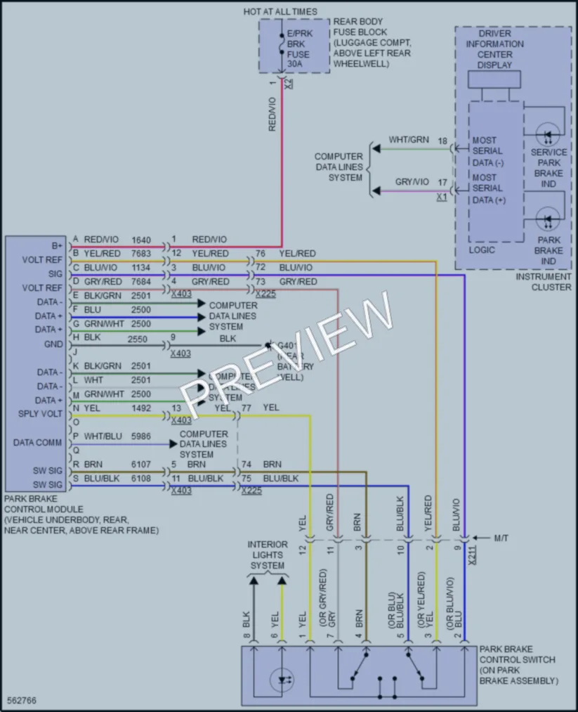 2017 Cadillac ATSV Shift Interlock wiring diagram preview
