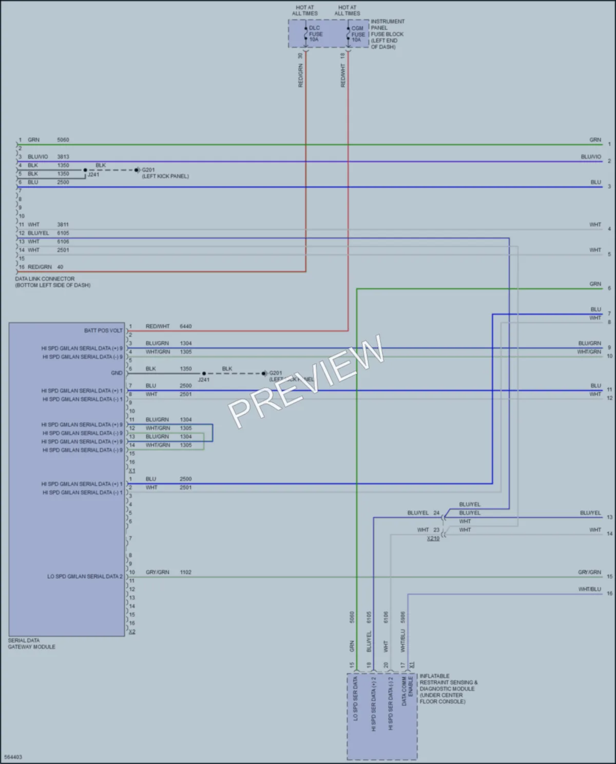 2017 Cadillac CT6 Computer Data Lines wiring diagram preview