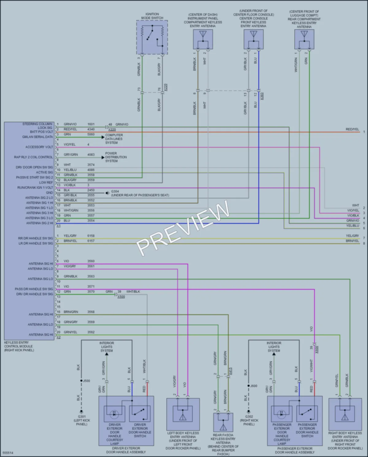 2017 Cadillac CT6PlugIn Power Door Locks wiring diagram preview