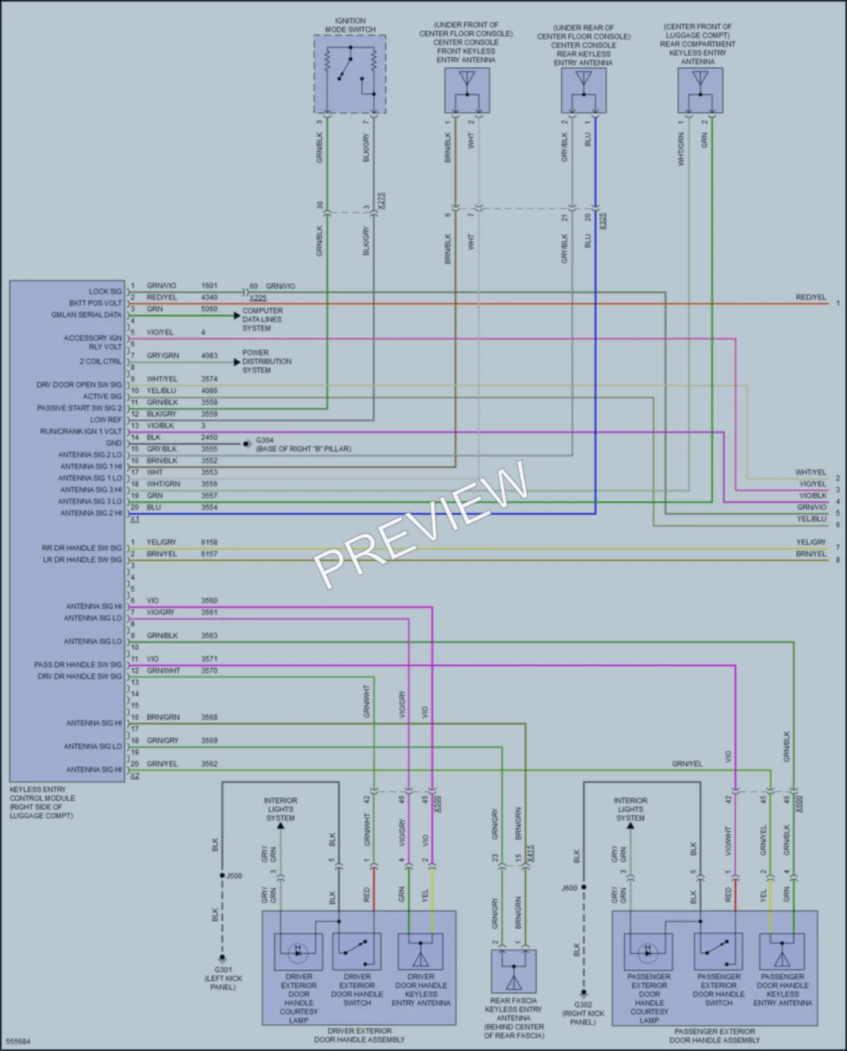 2017 Cadillac CTS Anti Theft wiring diagram preview