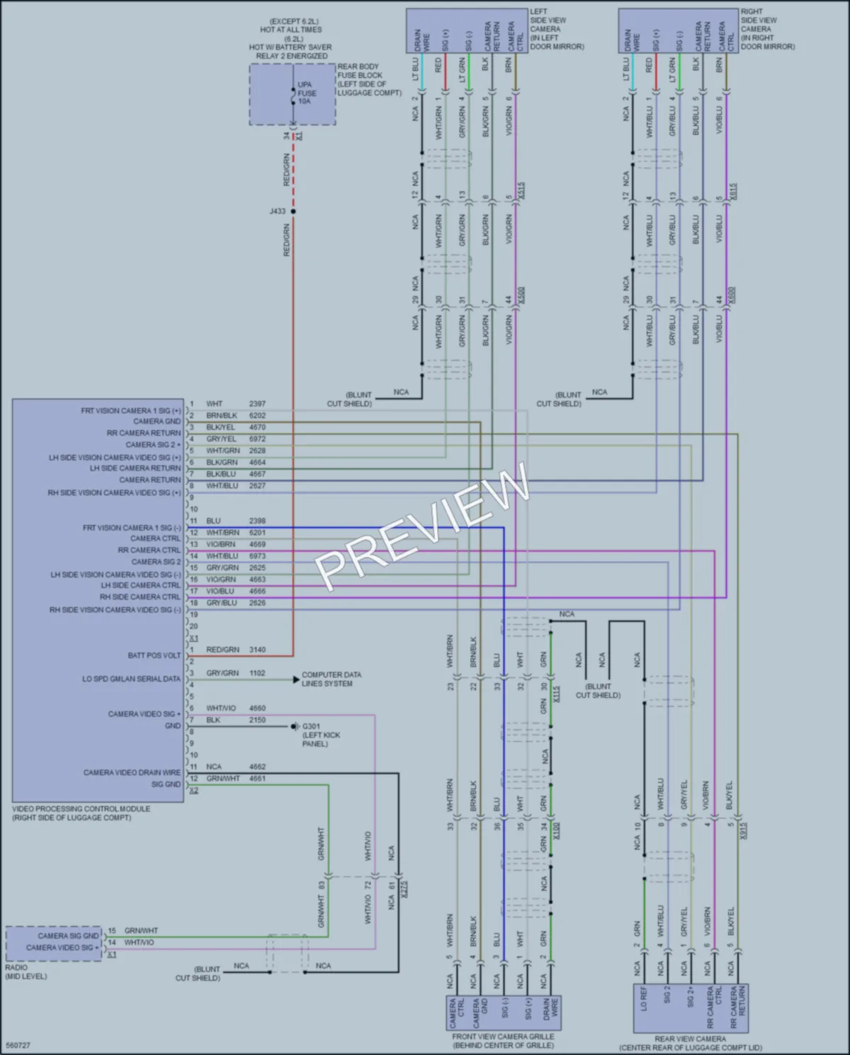 2017 Cadillac CTS Navigation wiring diagram preview